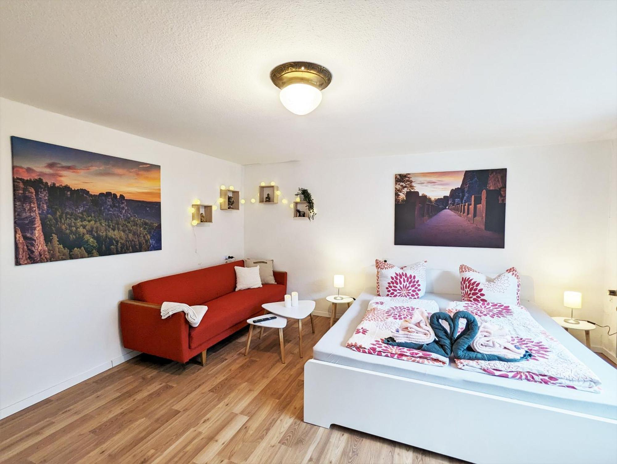 L1 - Urlaubsmagie - Wohnung Fuer 3P Am Wanderweg Sebnitz Exteriör bild